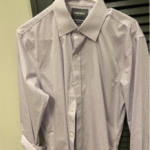 Bonobos tailored slim-fit purple polka-dot button-